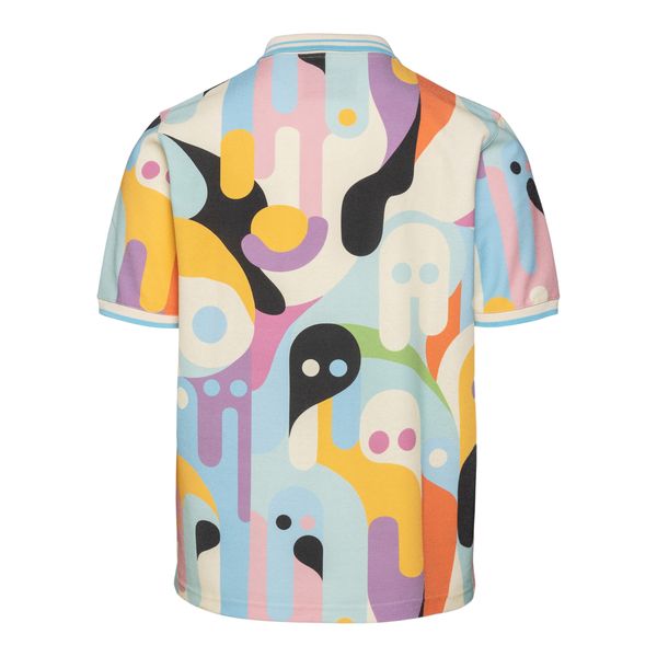 Multicolored Fantasy Print Polo Shirt