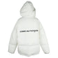 Chic White Down Jacket with Iconic Print