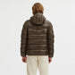 Reversible Hooded Jacket in Dove Grey and Brown