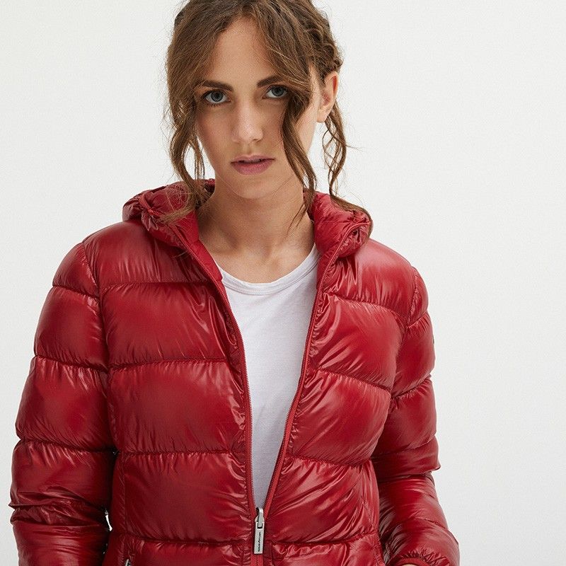 Ethereal Pink Down Jacket with Japanese Hood