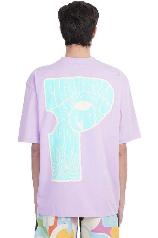 Elevated Crewneck Graphic Tee in Purple