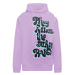 Elegant Men's Purple Hooded Sweatshirt
