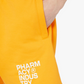 Chic Orange Cotton Trousers with Logo Detail