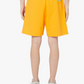 Chic Orange Cotton Trousers with Logo Detail