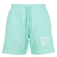 Chic Green Cotton Trousers with Logo Detail