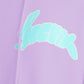 Italian Purple Cotton Hooded Sweatshirt