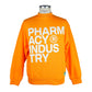 Orange Cotton Crewneck Logo Sweatshirt