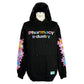 Graphic Sleeve Cotton Hoodie with Logo