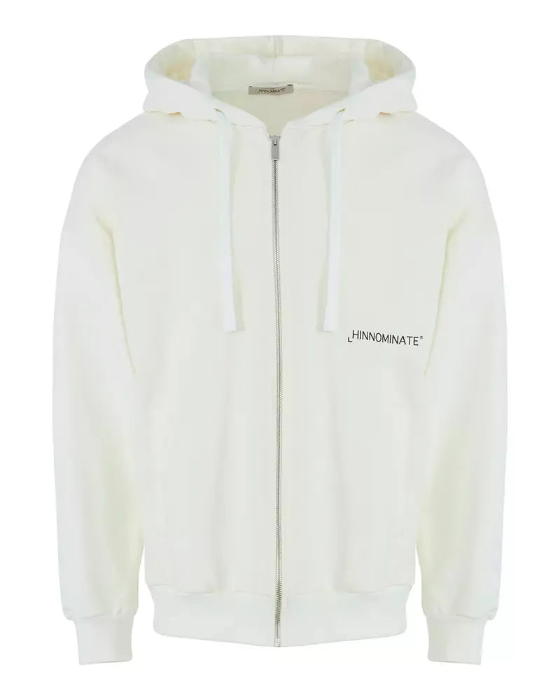 Elevated Classic White Hooded Sweatshirt