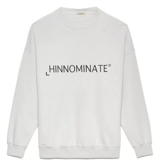 Elevate Your Style: White Crewneck Logo Sweatshirt