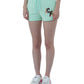 Chic Urban Stretch Shorts with Logo