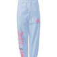 Chic Graphic Print Cotton Trousers