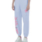 Chic Graphic Print Cotton Trousers