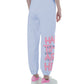 Chic Graphic Print Cotton Trousers
