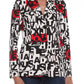 Chic Monochrome Love Moschino Jacket with Pops of Red