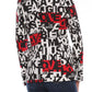 Chic Monochrome Love Moschino Jacket with Pops of Red