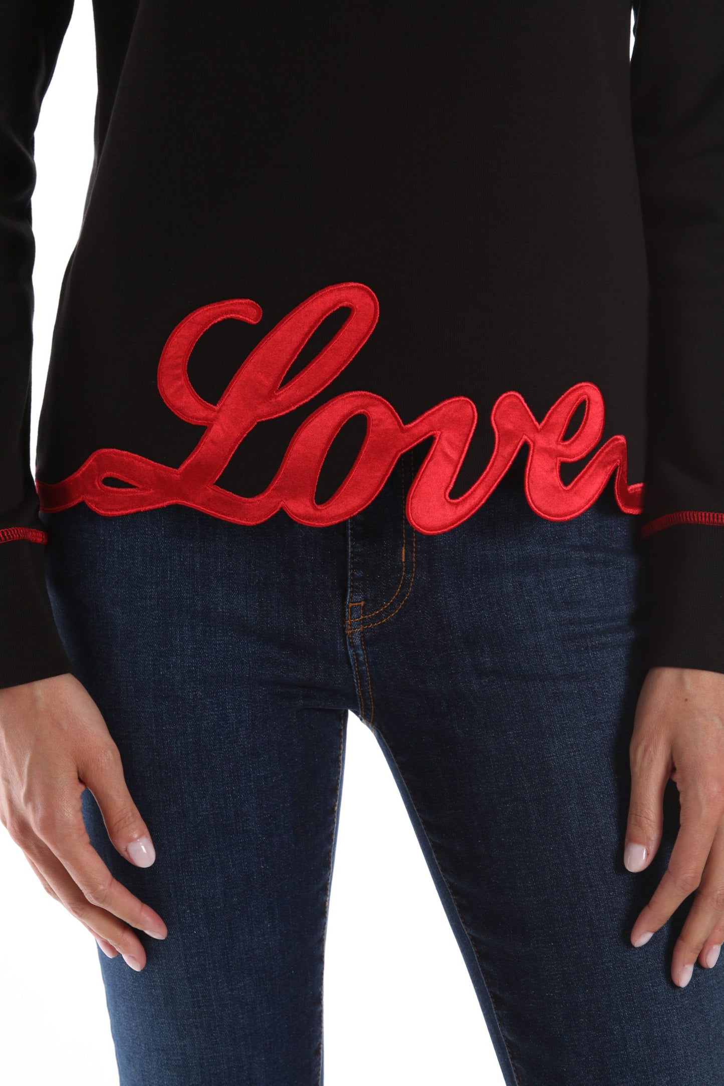 Embroidered Love Crewneck Sweatshirt