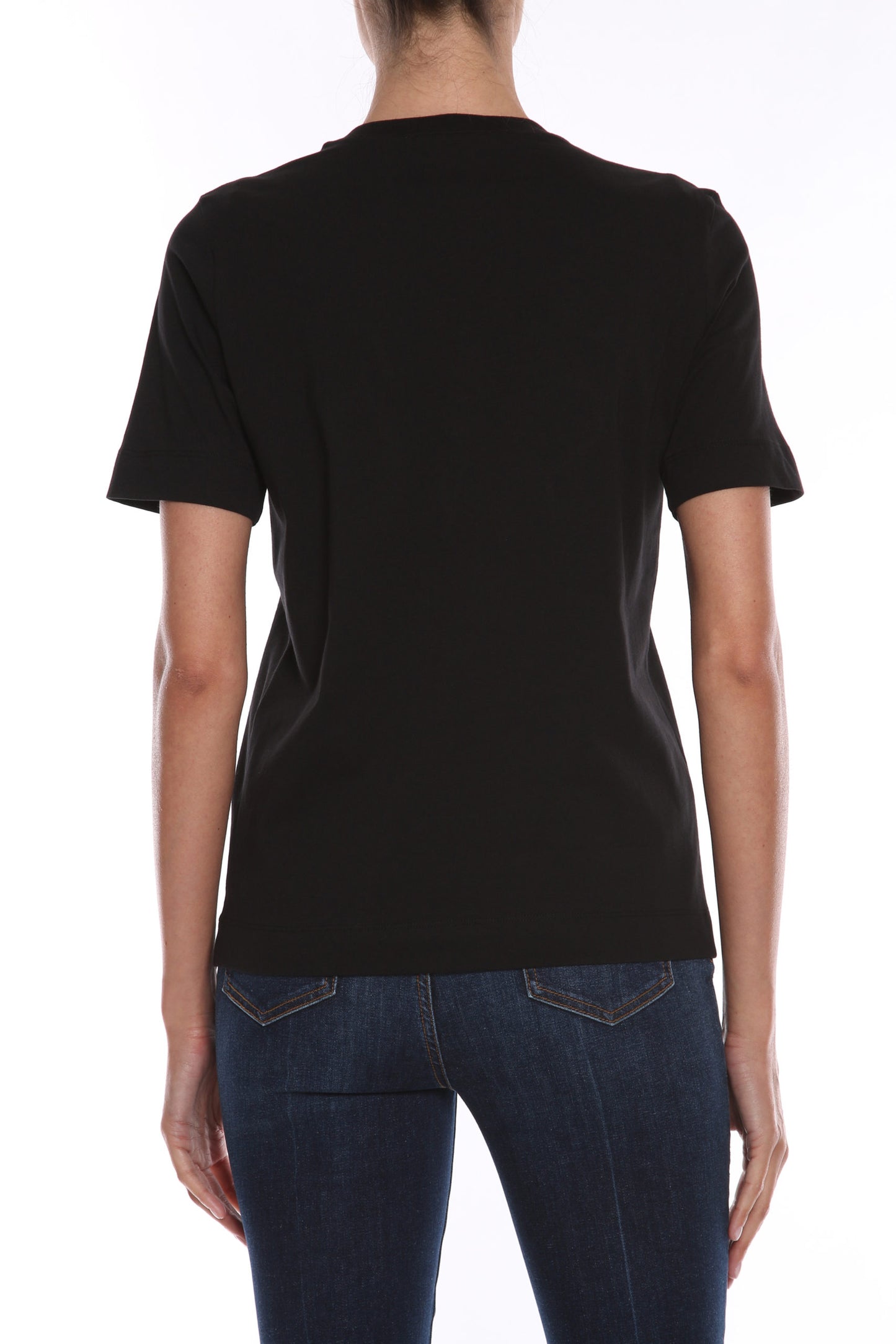 Black Cotton Tops & T-Shirt