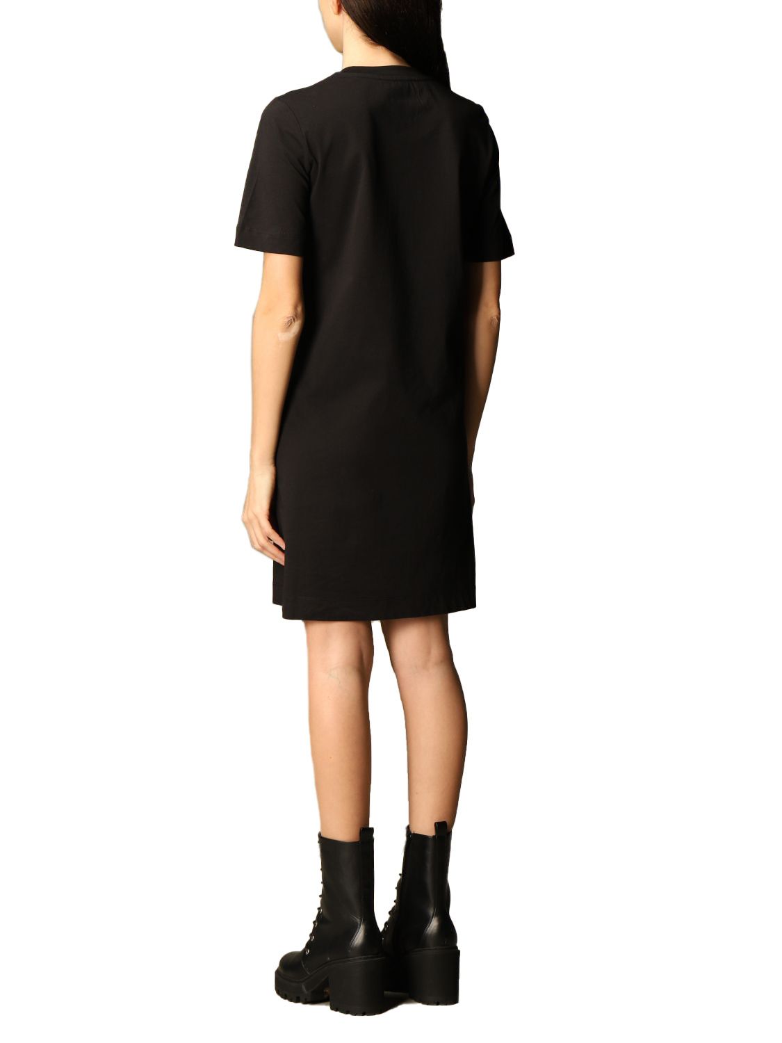 Embossed Logo Cotton T-Shirt Dress