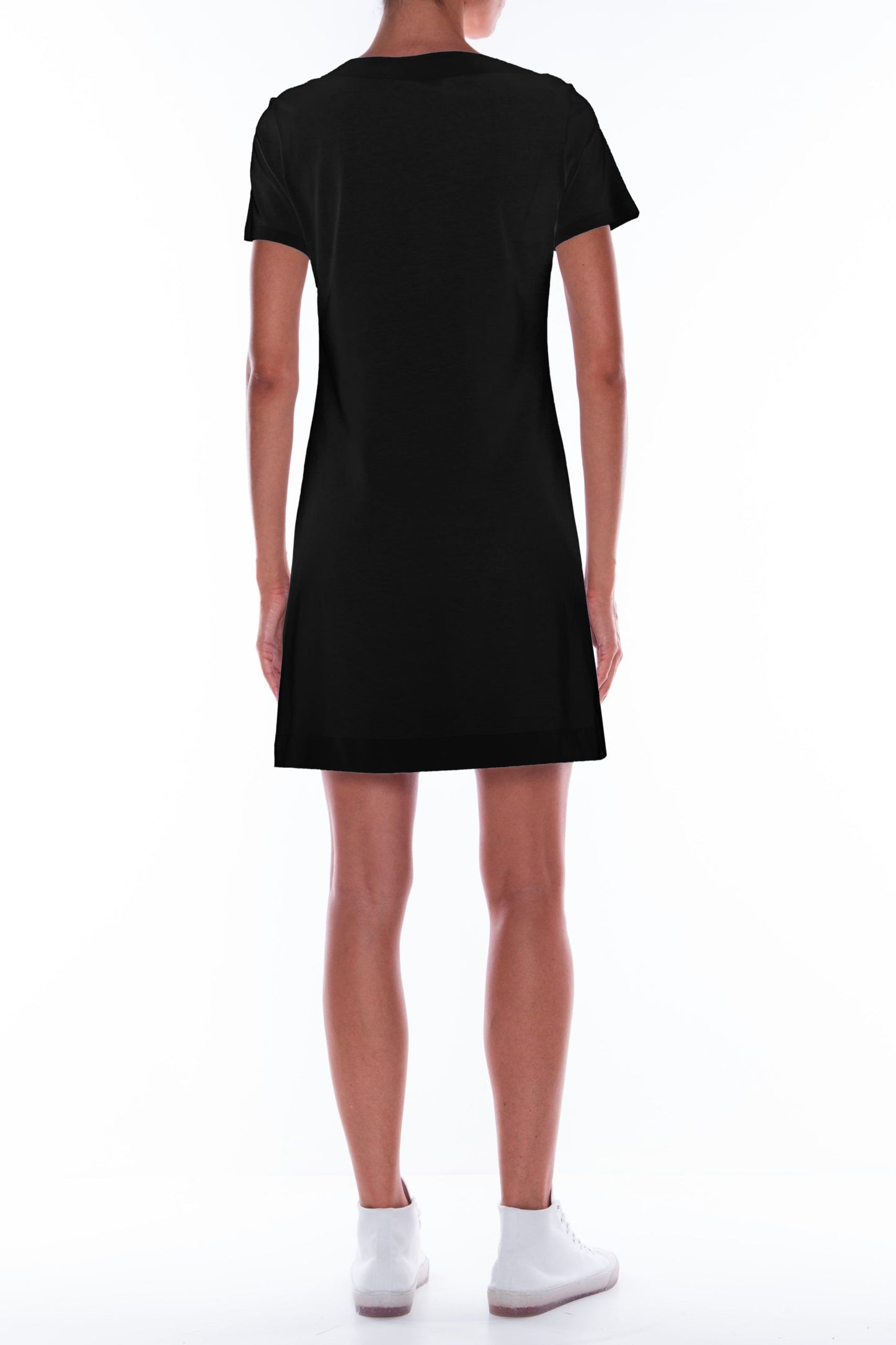 Chic Logo Cotton T-Shirt Dress