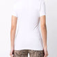 Glitter Logo Cotton Tee in White
