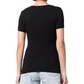 Glitter Logo Cotton Tee in Black