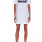 Chic Logo Print Cotton T-Shirt Dress