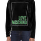 Chic Logo Print Cotton T-Shirt Dress