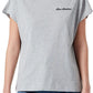 Chic Embroidered Heart Logo Cotton Tee