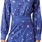 Chic Cotton Shirt Collar Dress in Abstract Print