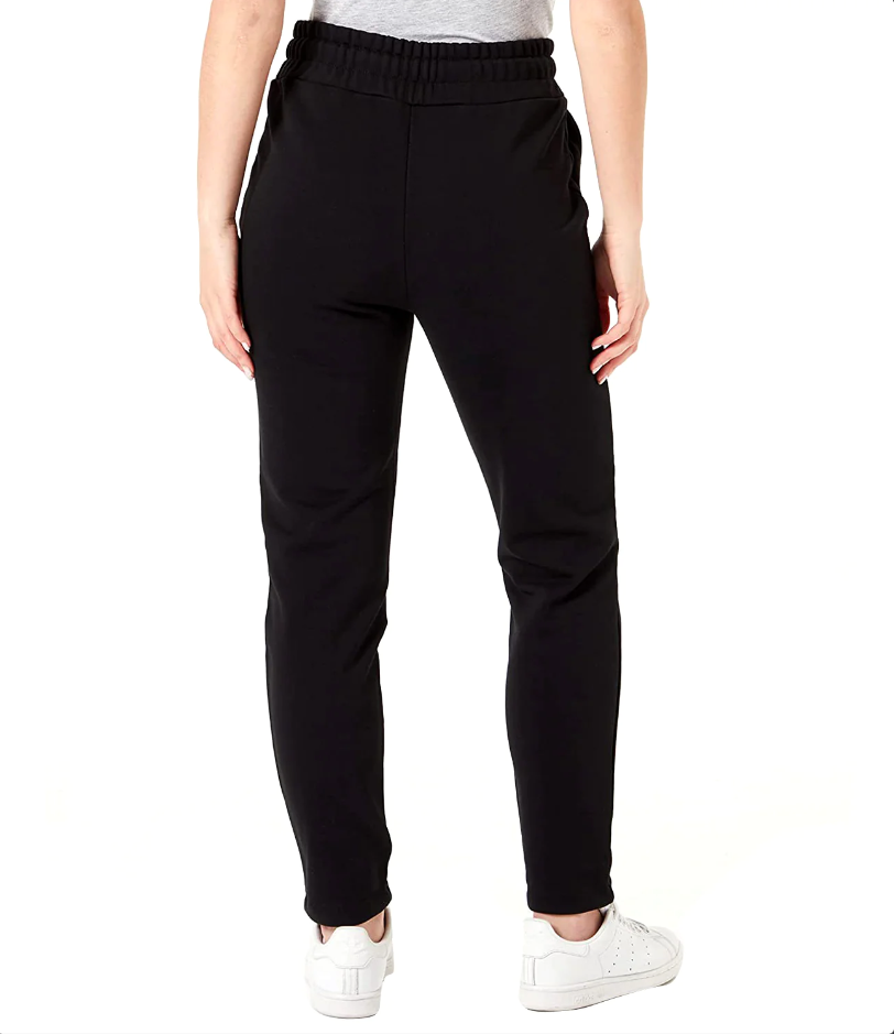 Embossed Logo Cotton Sweatpants in Black