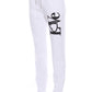 Embossed Logo Cotton Sweatpants - Crisp White
