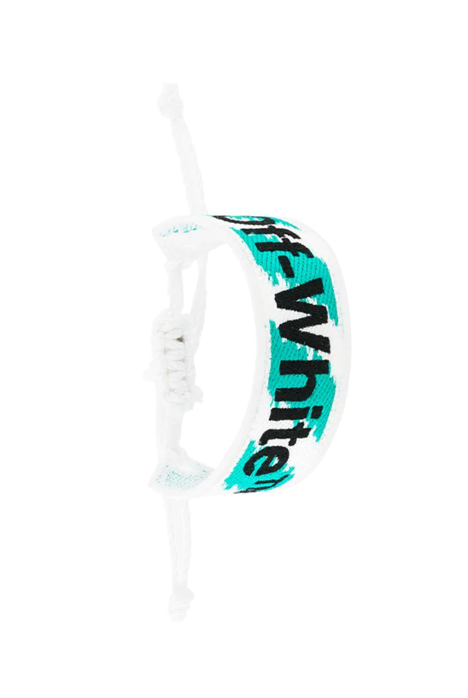 Elegant Off-White Fabric Bracelet