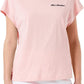 Chic Pink Logo Tee with Back Heart Details