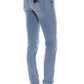 Chic Glitter-Logo Washed Jeans