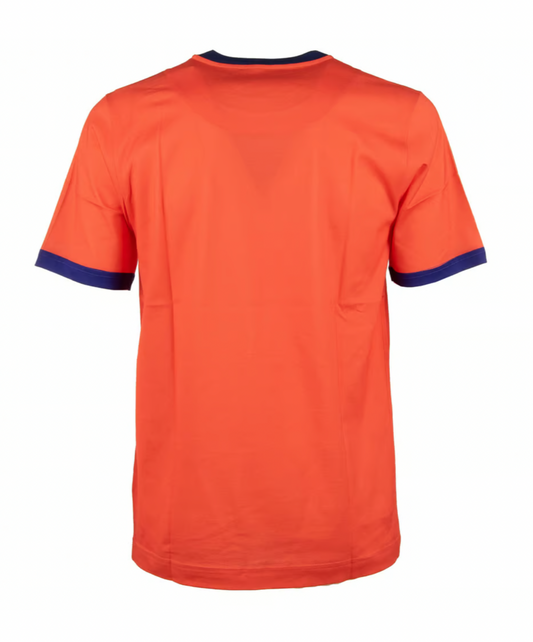 Sicilian Print Orange Cotton Tee