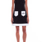 Sleeveless Cotton Blend Dress with Front Pockets