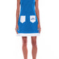 Sleeveless Zip-Back Cotton Blend Dress