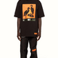 Sleek Black Cotton Tee with Upscale Comfort