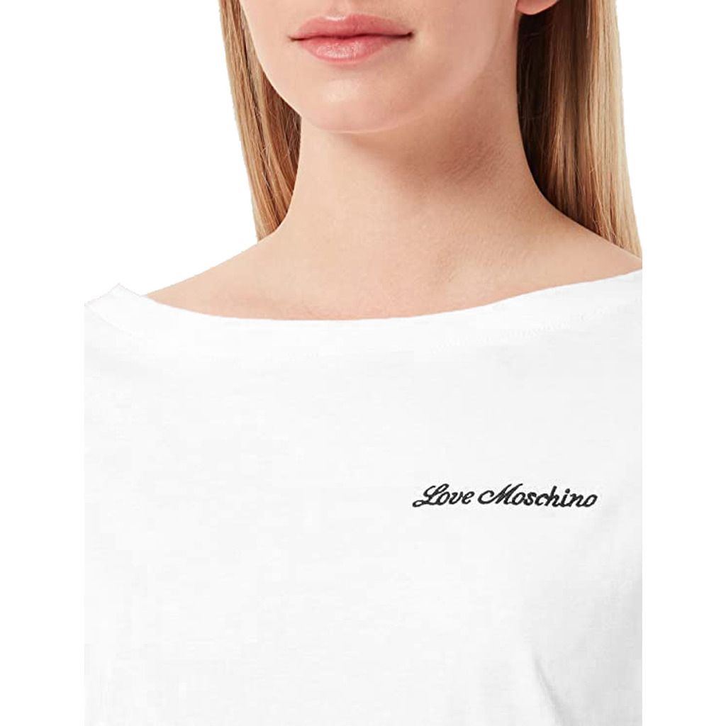 Chic Embroidered Heart Cotton Tee