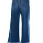 Chic Baggy Blue Jeans with Frayed Hem