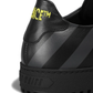 Stylish Calfskin Sneakers with Iconic Grey Stripes