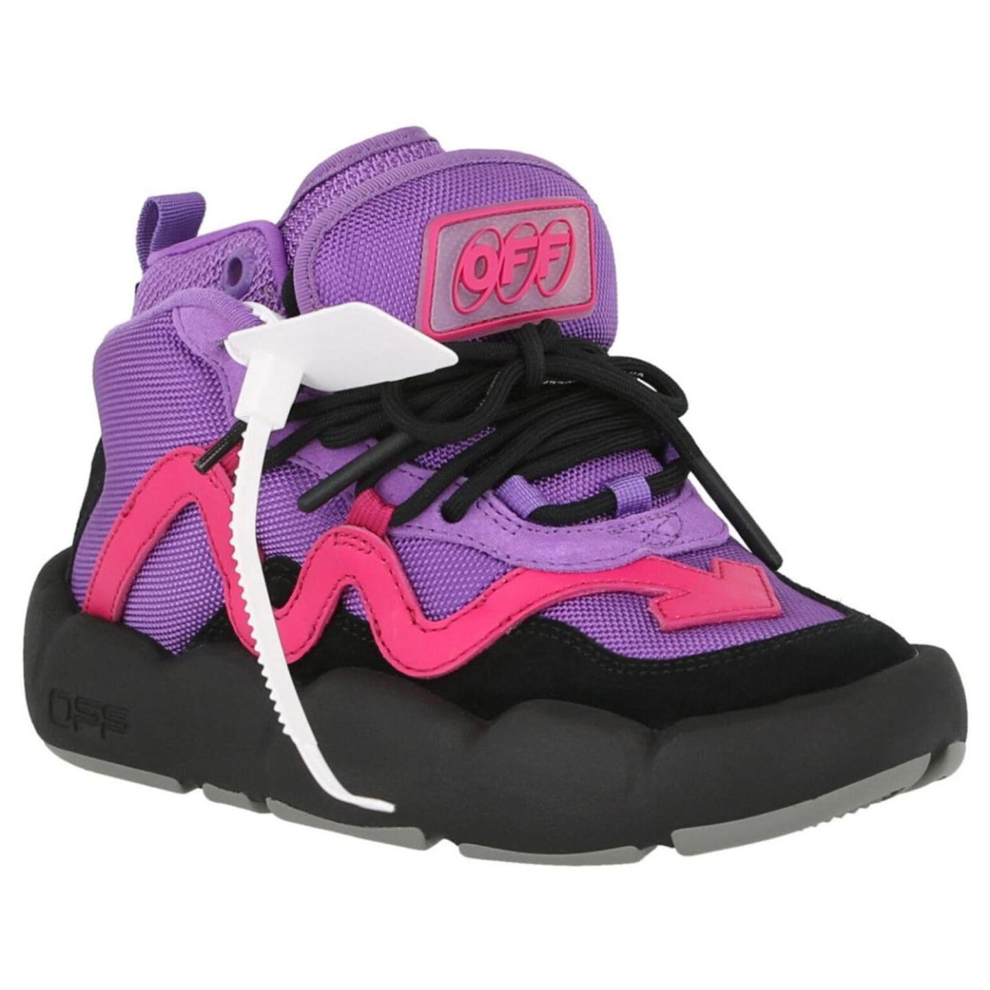 Purple Hued Technical Fabric Sneakers