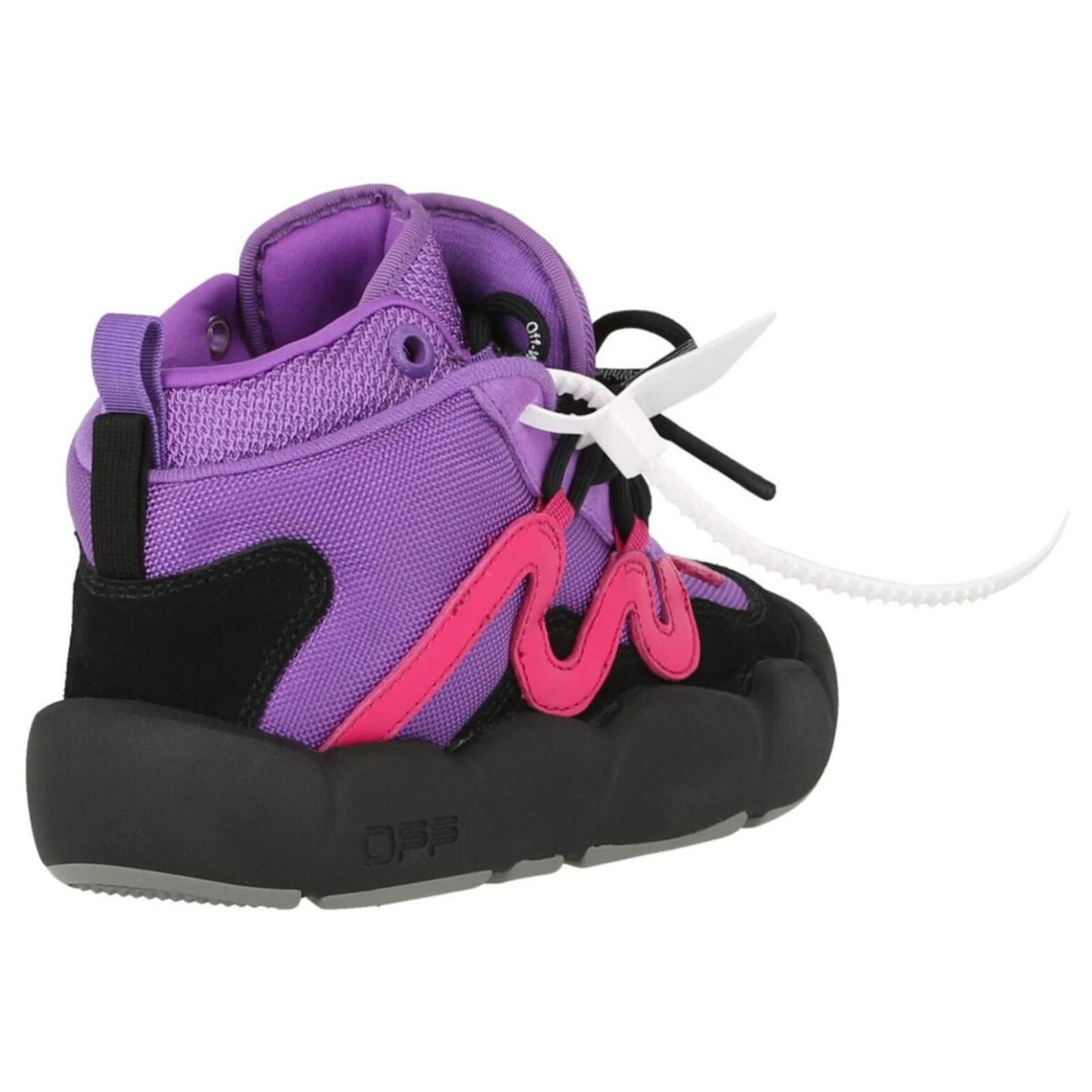 Purple Hued Technical Fabric Sneakers