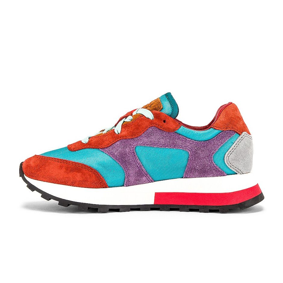 Elevate Your Step with Multicolor Calfskin Sneakers