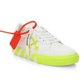 Fluo Yellow Suede Logo Canvas Sneakers
