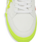 Fluo Yellow Suede Logo Canvas Sneakers
