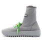 Sleek Moto Wrap Sneakers in Stretch Fabric