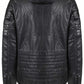 Sleek Hooded Faux Leather Jacket