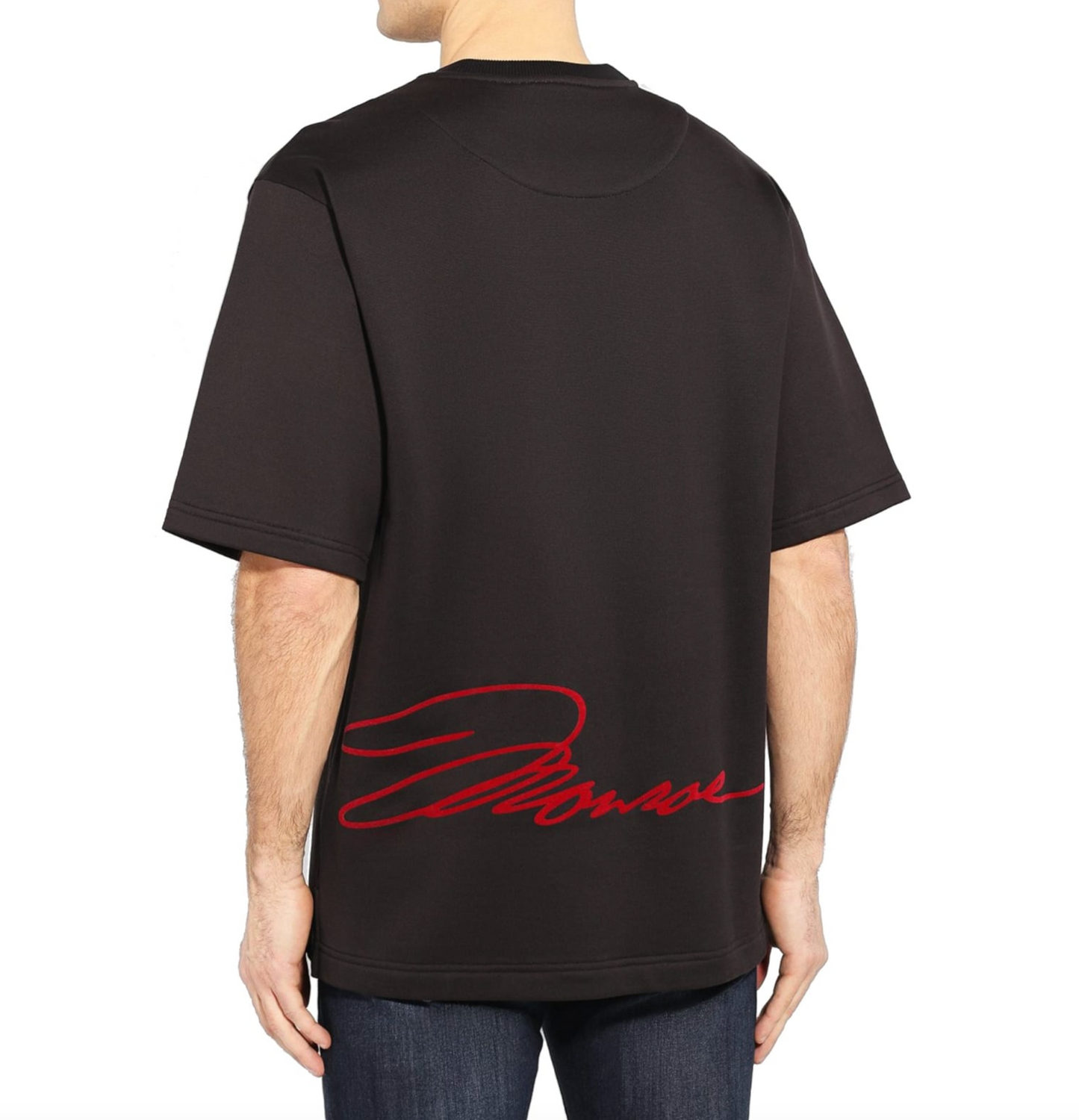 Elegant Cotton Stretch Logo Tee